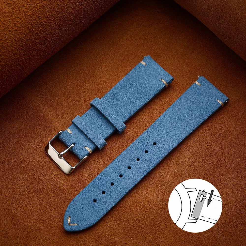 Quick-Release Suede Watch Strap