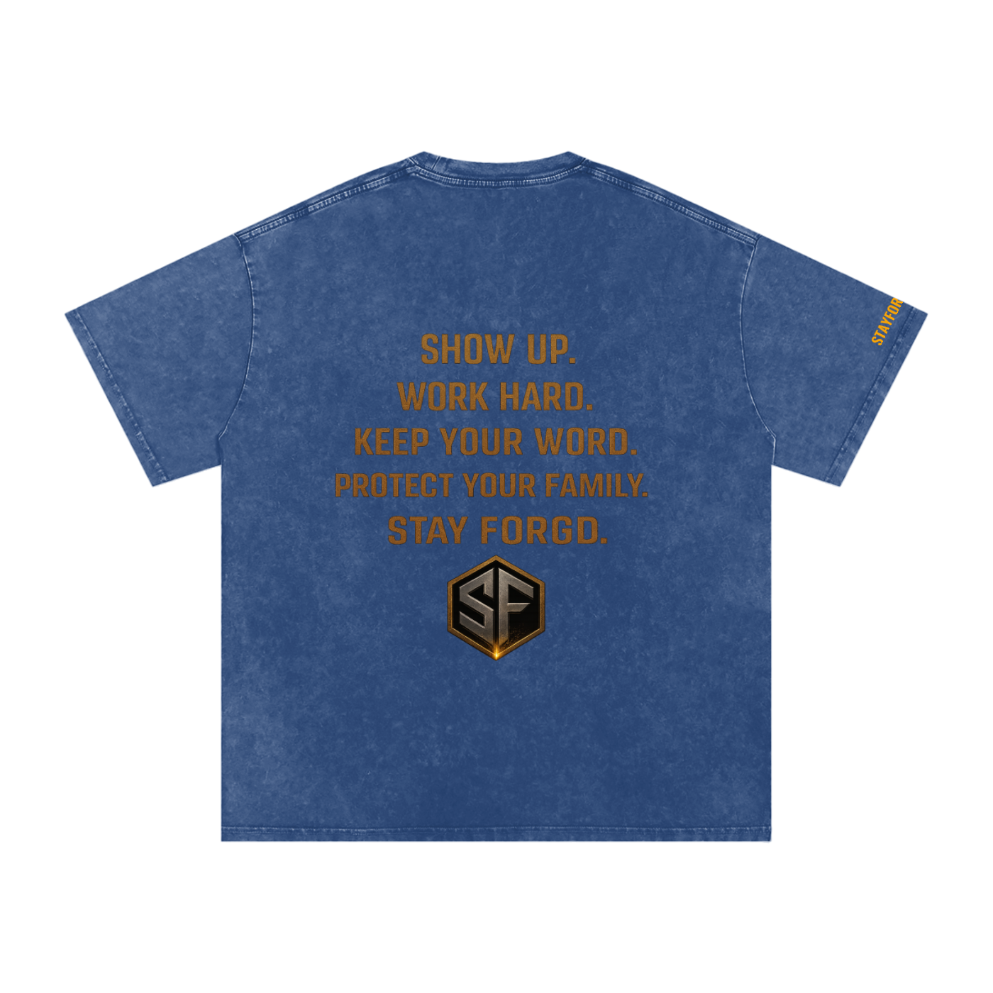FORGD CREED TEE - Snow Washed Oversized Cotton T-Shirt