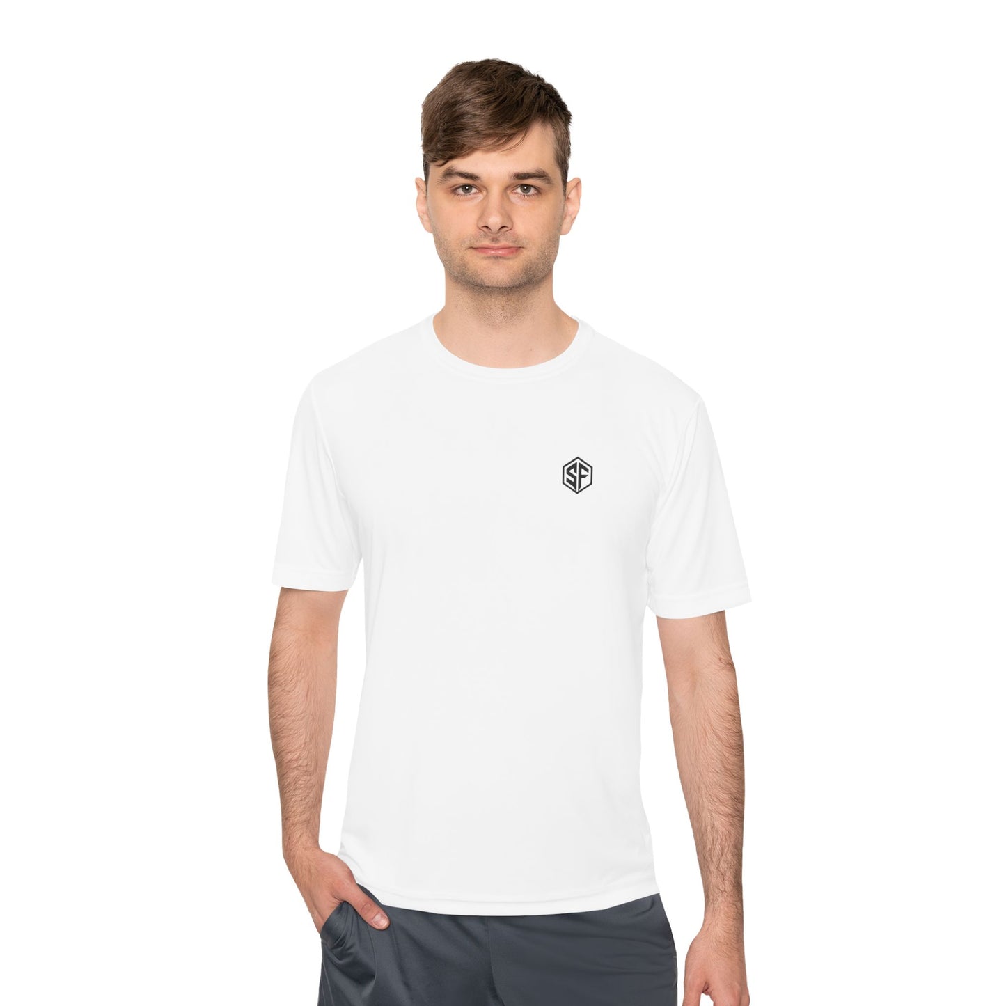 FORGD Performance Tee — Minimal Hexagon Chest Logo