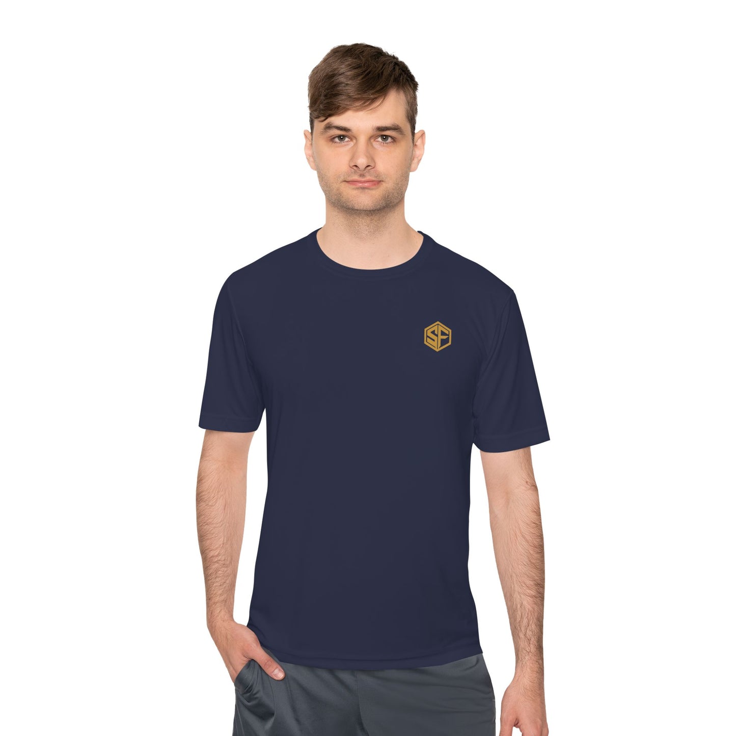 FORGD Performance Tee — Minimal Hexagon Chest Logo