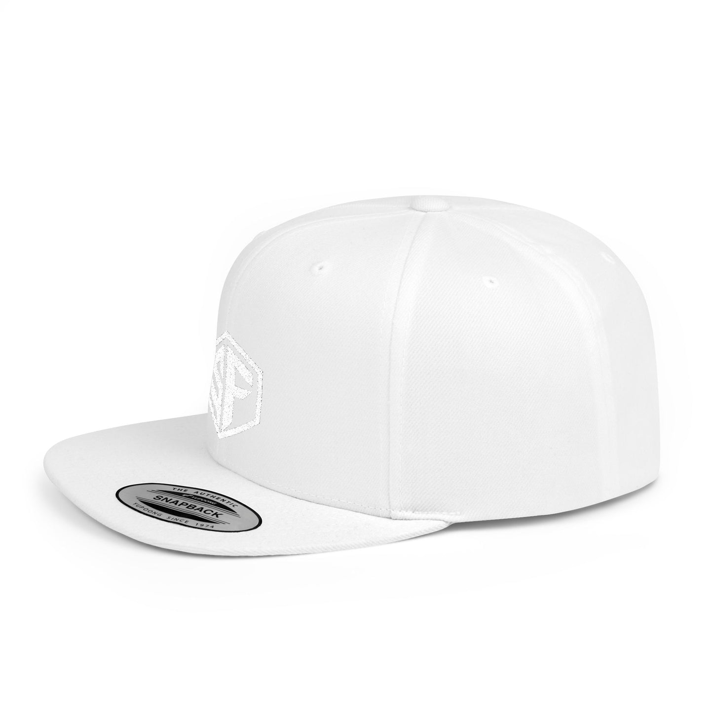 FORGD SF Snapback — Flat Bill Hat - White Logo