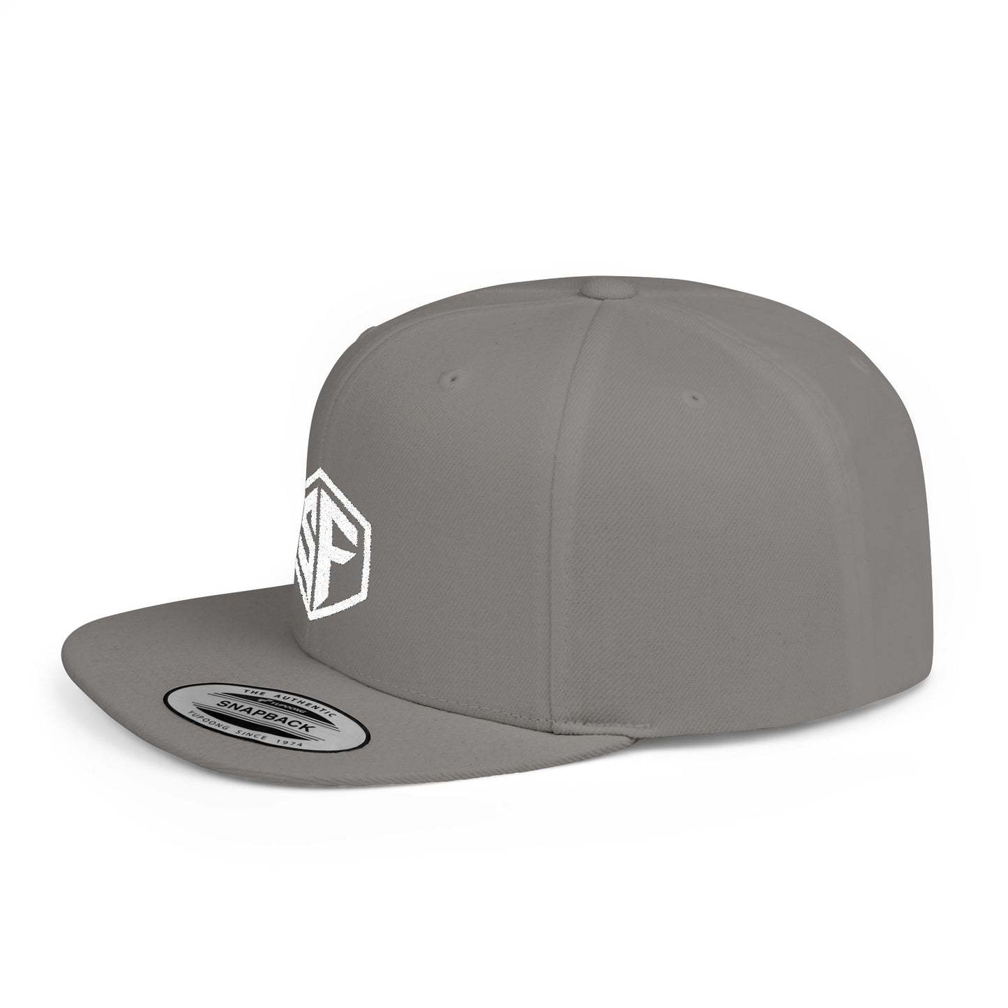 FORGD SF Snapback — Flat Bill Hat - White Logo