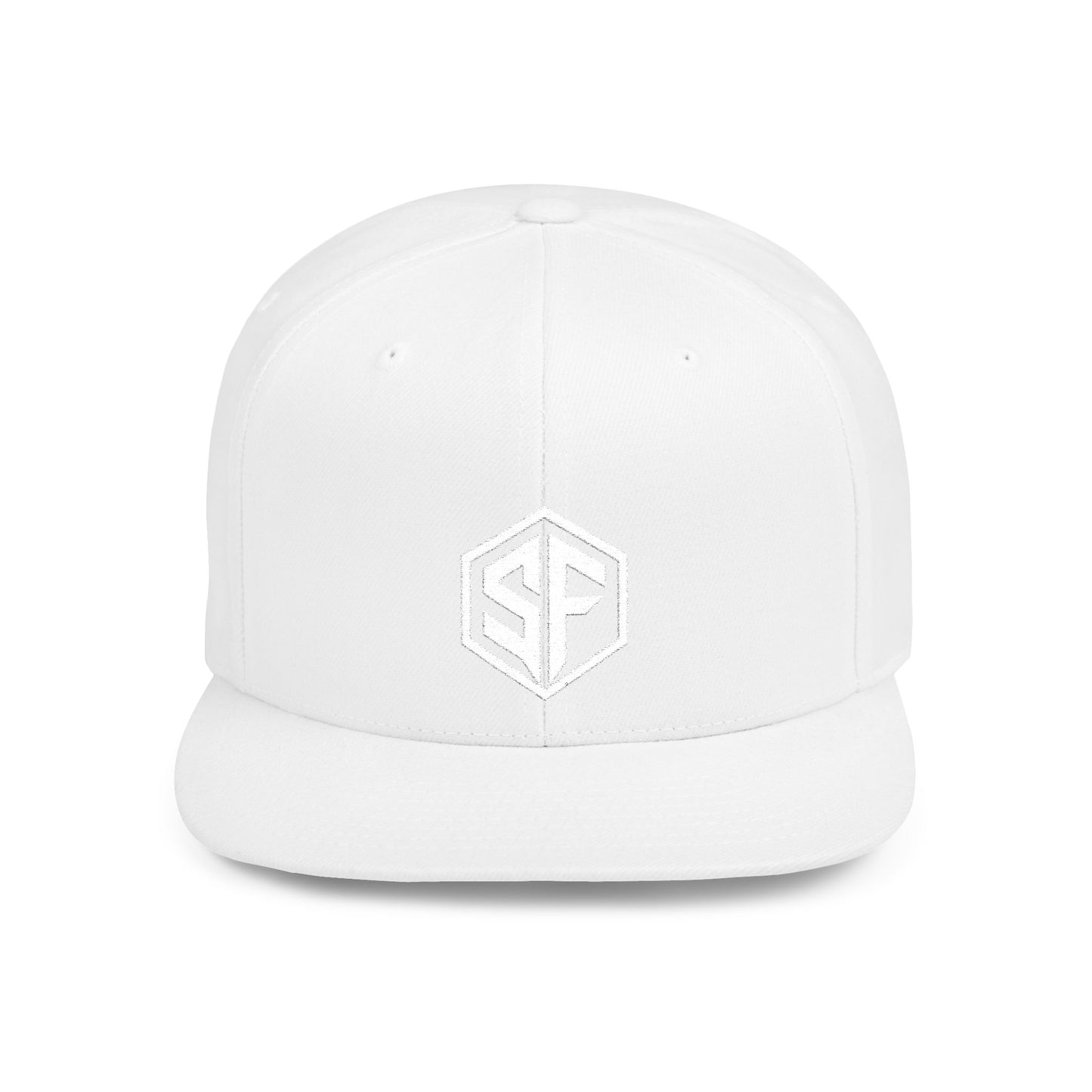 FORGD SF Snapback — Flat Bill Hat - White Logo