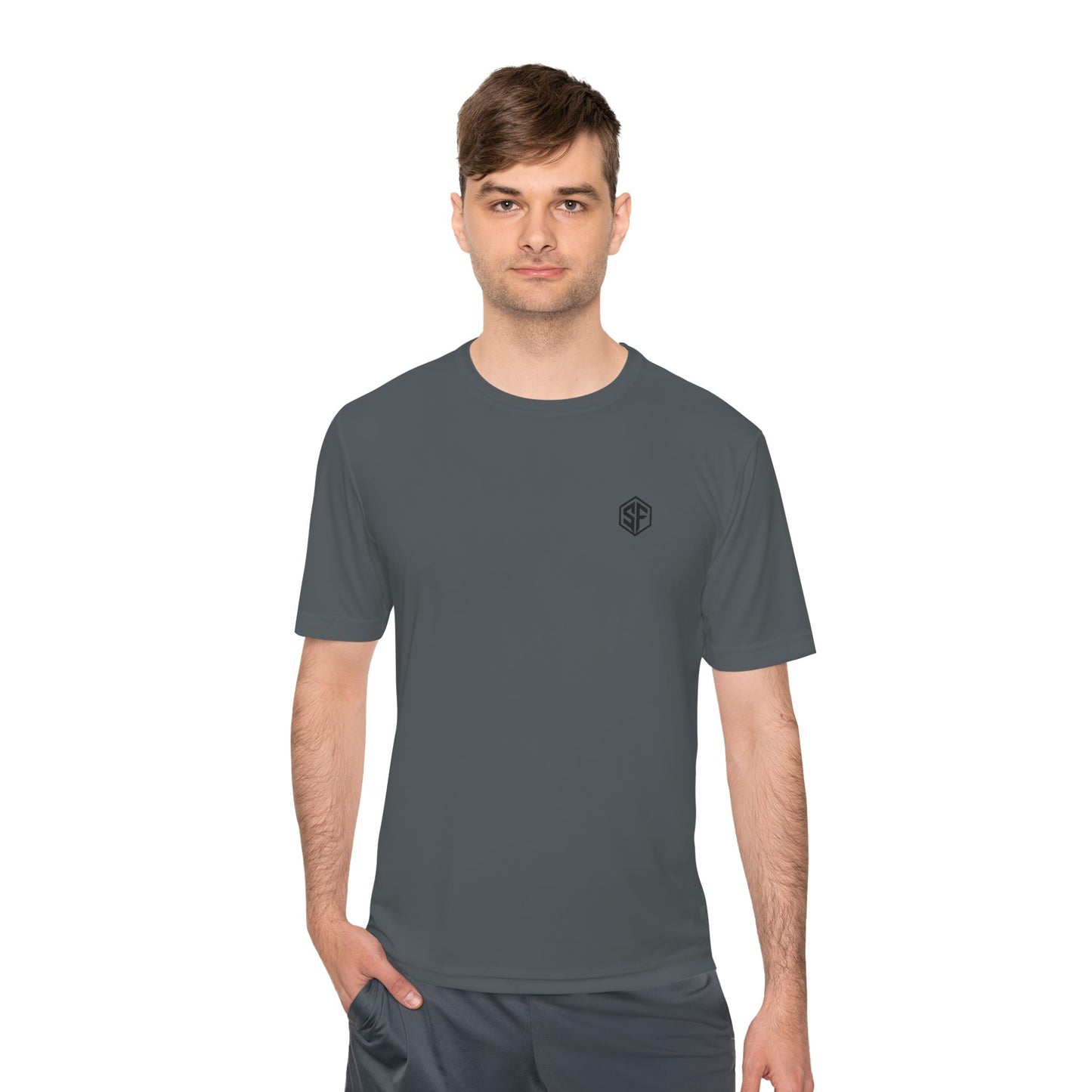 FORGD Performance Tee — Minimal Hexagon Chest Logo