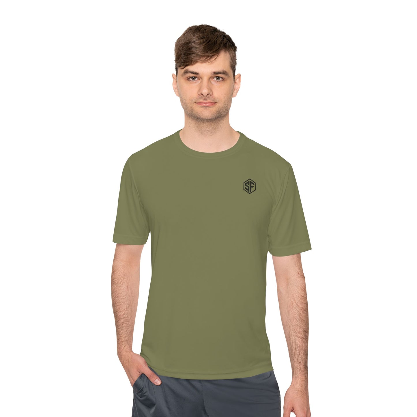 FORGD Performance Tee — Minimal Hexagon Chest Logo