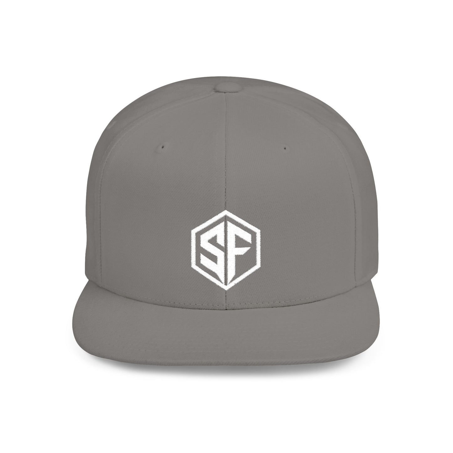 FORGD SF Snapback — Flat Bill Hat - White Logo