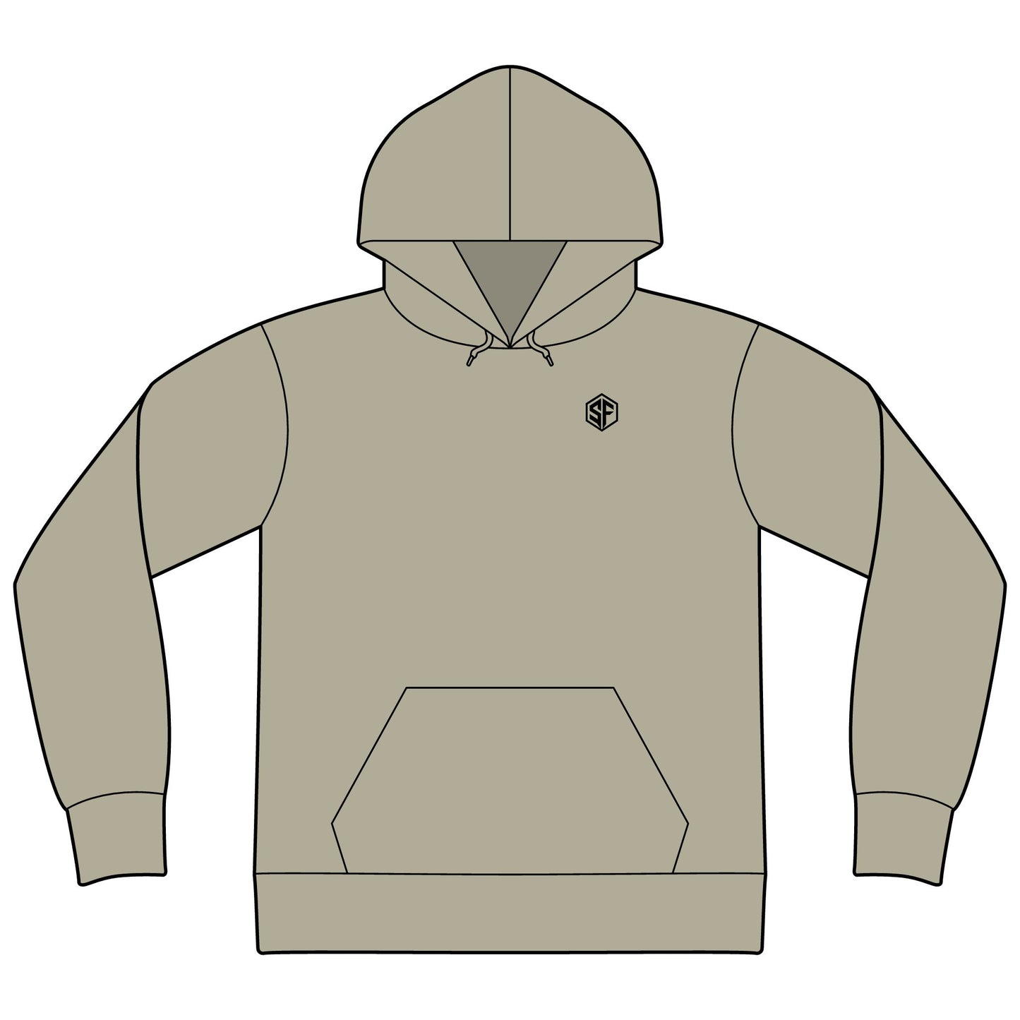 FORGD For Life Hoodie — "Built by Discipline" Mountain Graphic