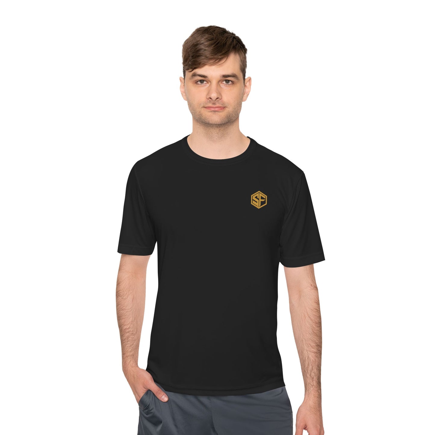 FORGD Performance Tee — Minimal Hexagon Chest Logo