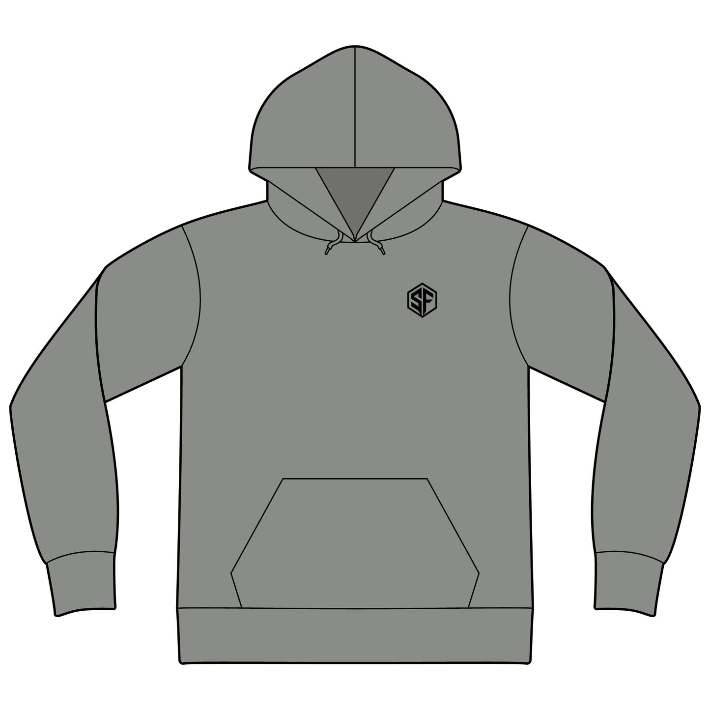 FORGD For Life Hoodie — "Built by Discipline" Mountain Graphic