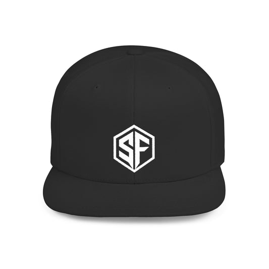 FORGD SF Snapback — Flat Bill Hat - White Logo