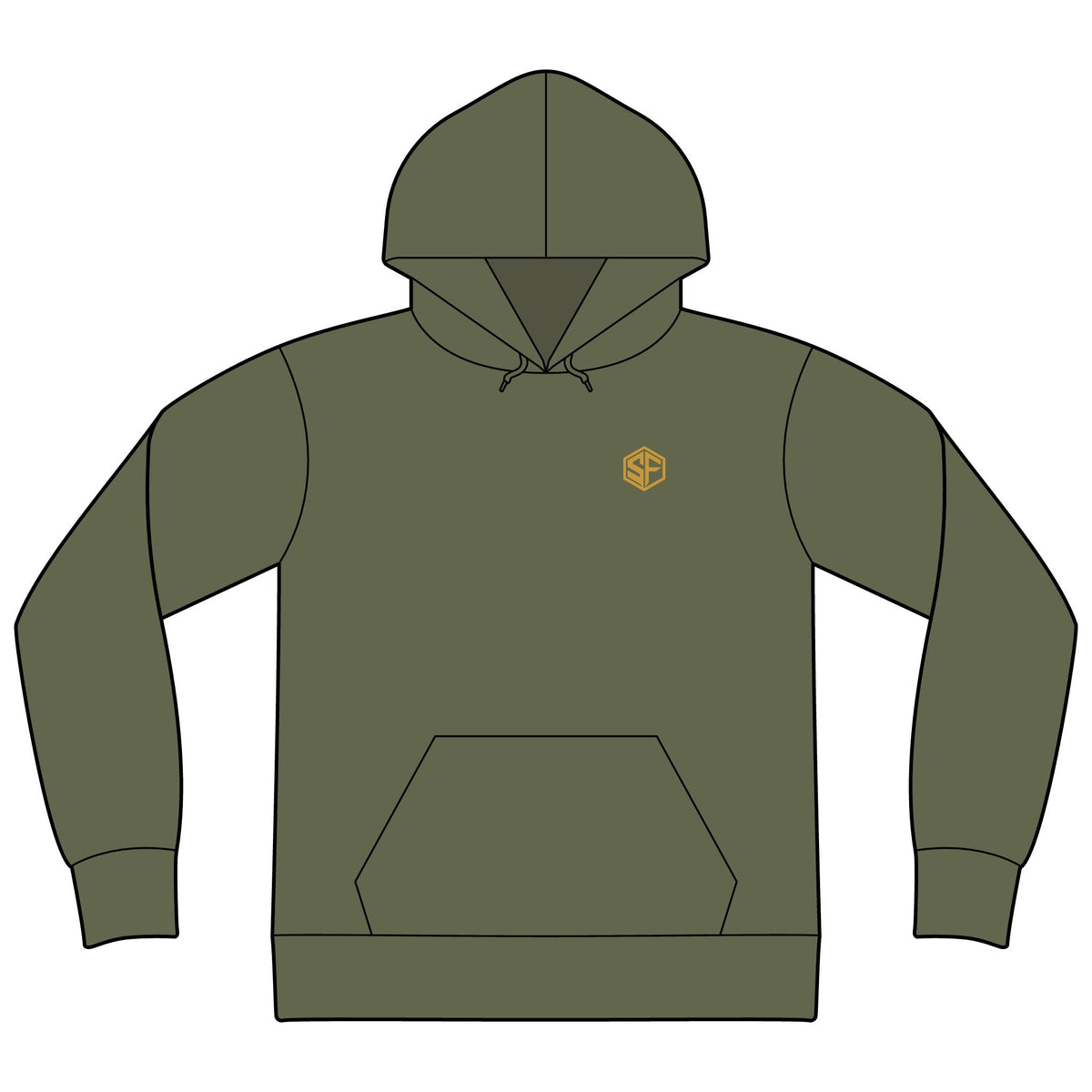 FORGD For Life Hoodie — "Built by Discipline" Mountain Graphic