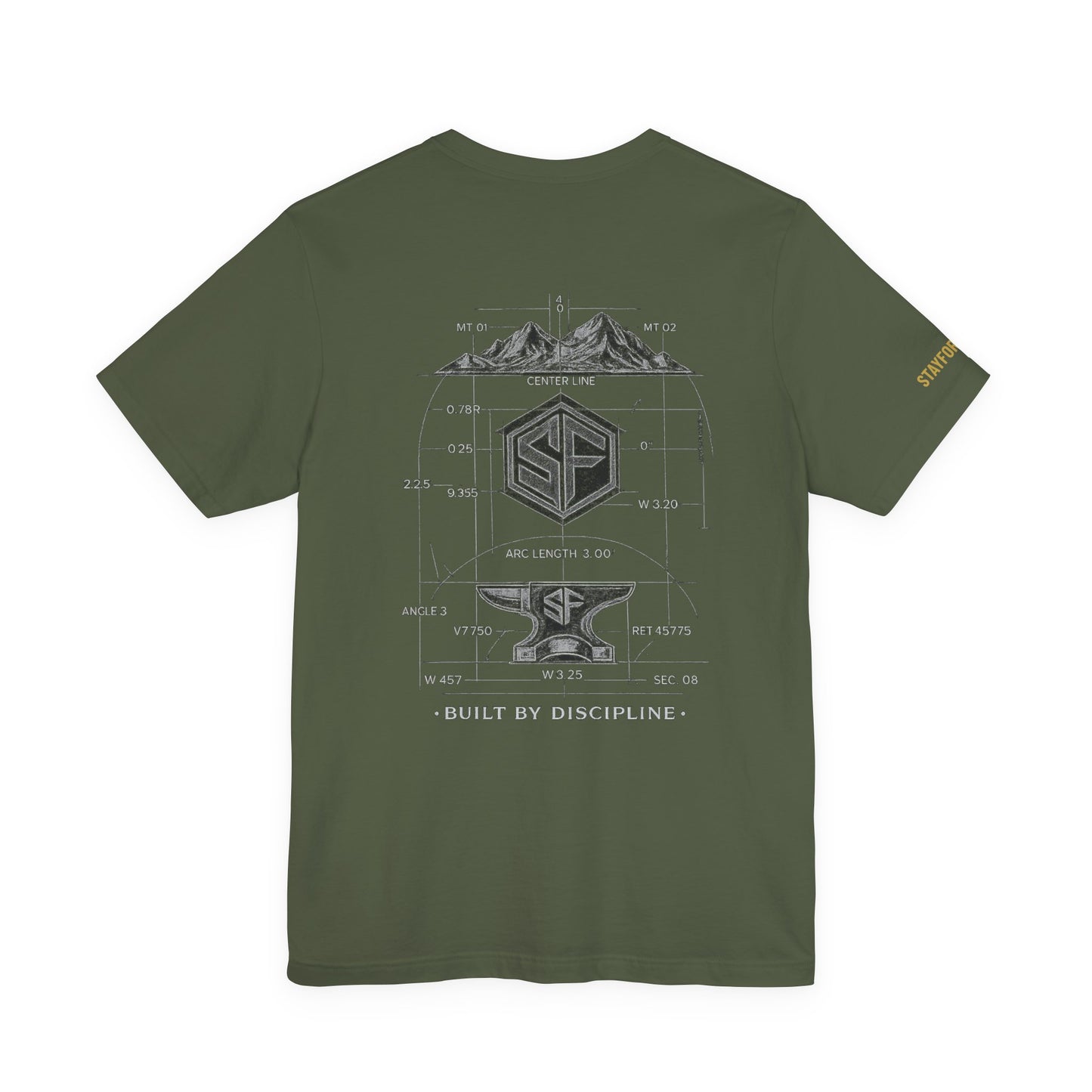 The FORGD Blueprint Tee — Dark Version (Black, Navy, Military Green)