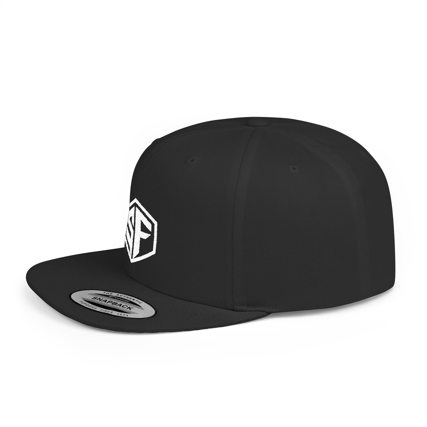 FORGD SF Snapback — Flat Bill Hat - White Logo