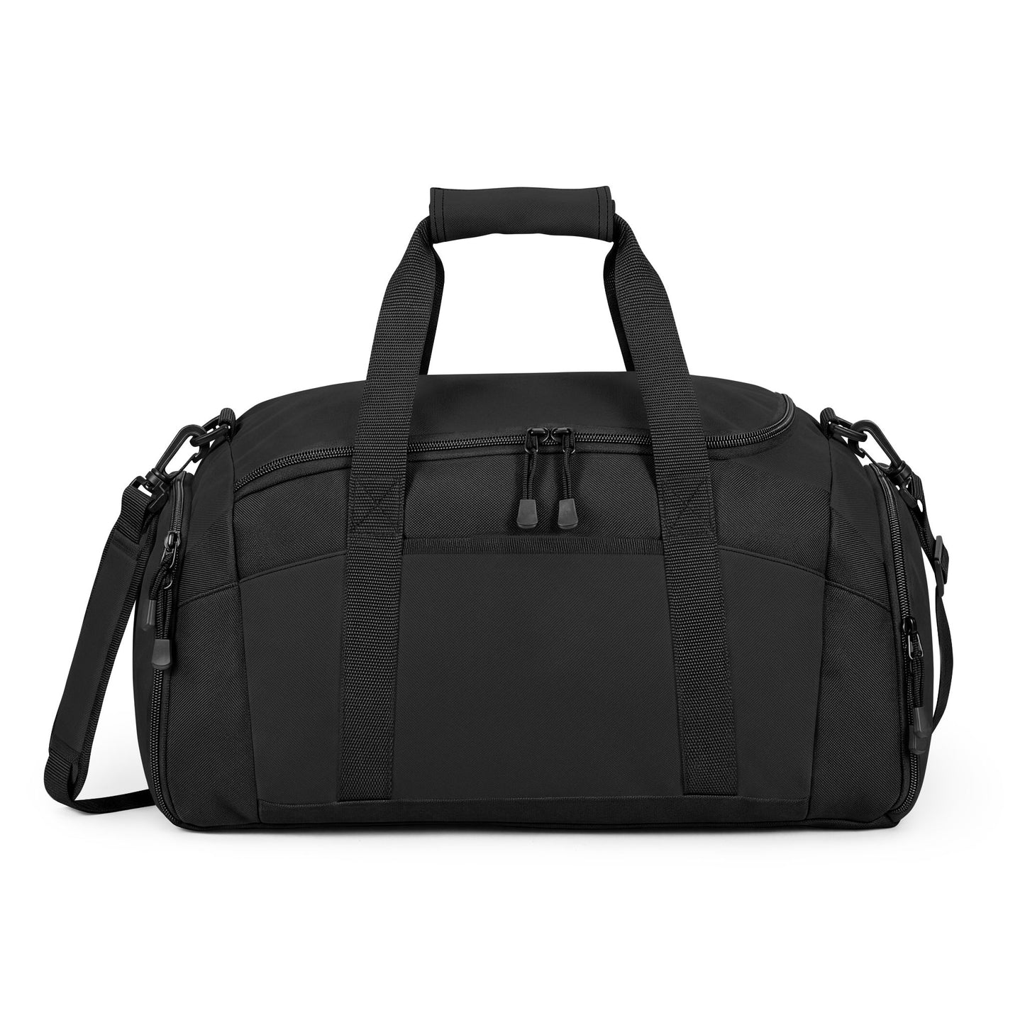 Stay Forgd Logo Gym Bag — Durable Black Duffle for Fitness & Travel