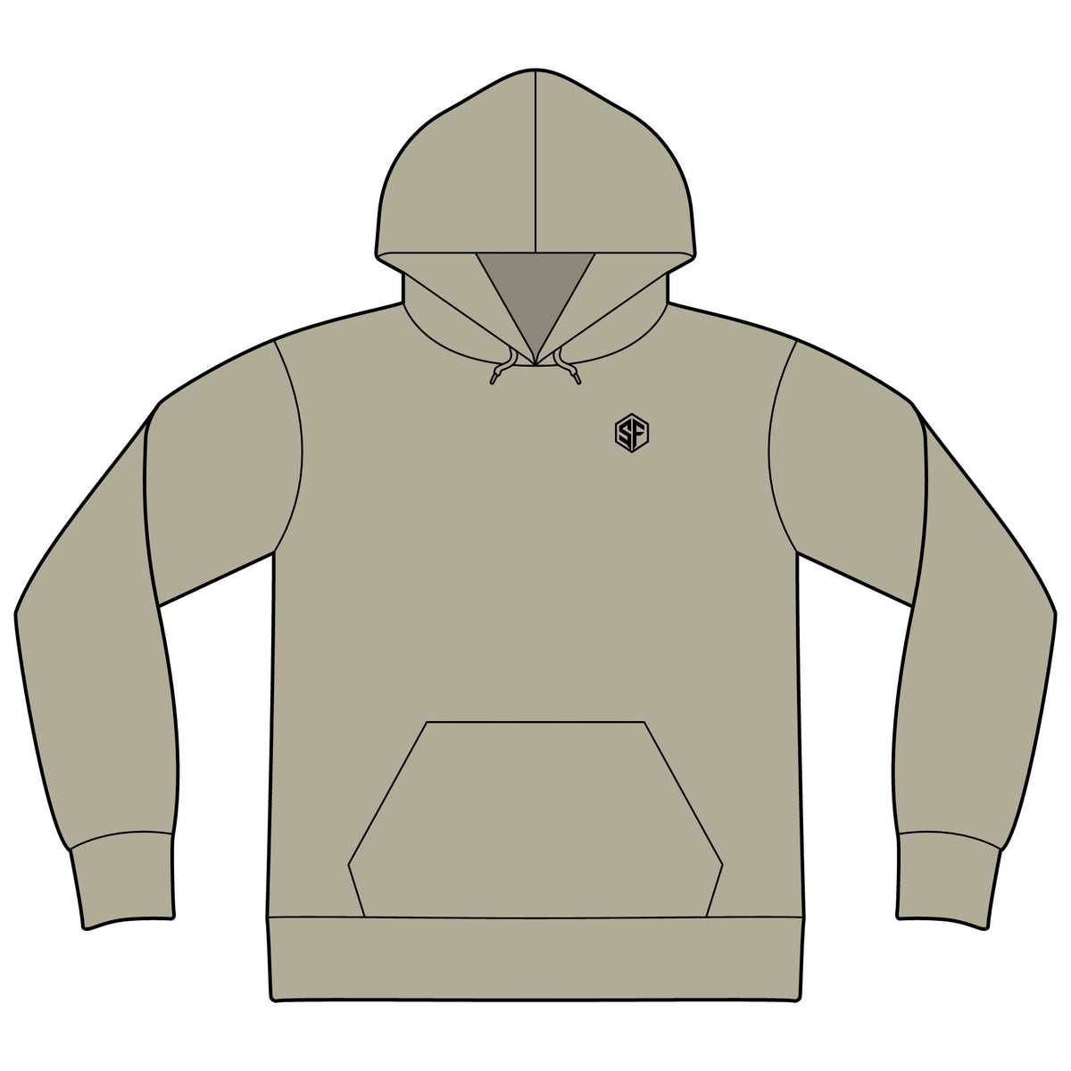 FORGD For Life Hoodie — "Built by Discipline" Mountain Graphic