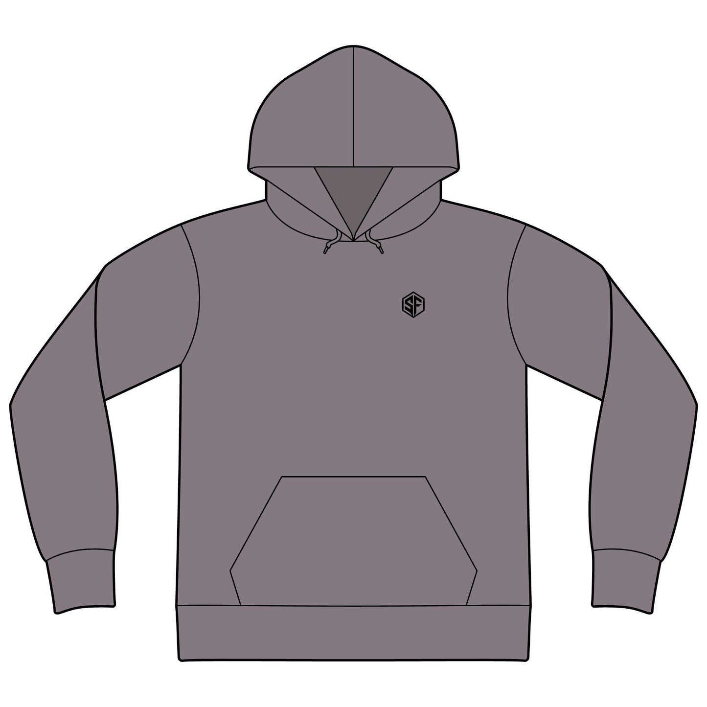 FORGD For Life Hoodie — "Built by Discipline" Mountain Graphic