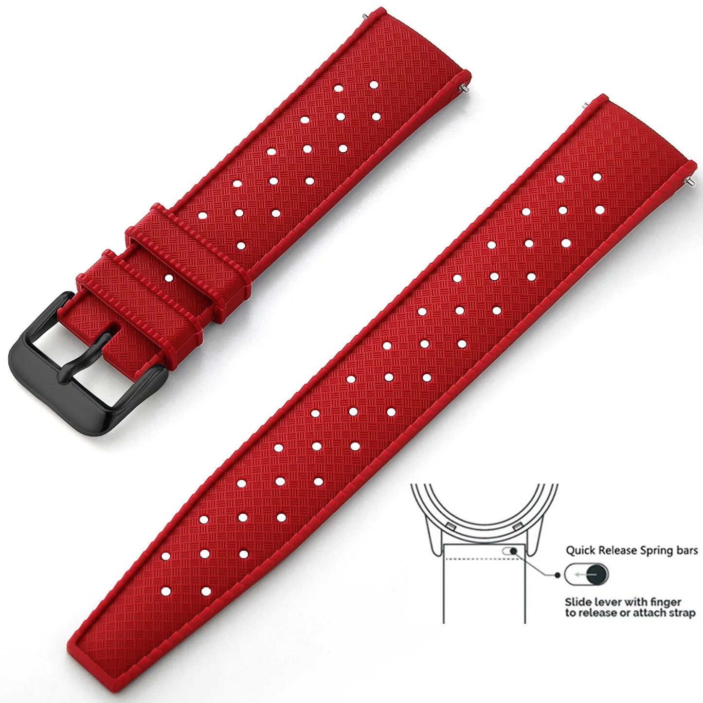Quick-Release Silicone Watch Band