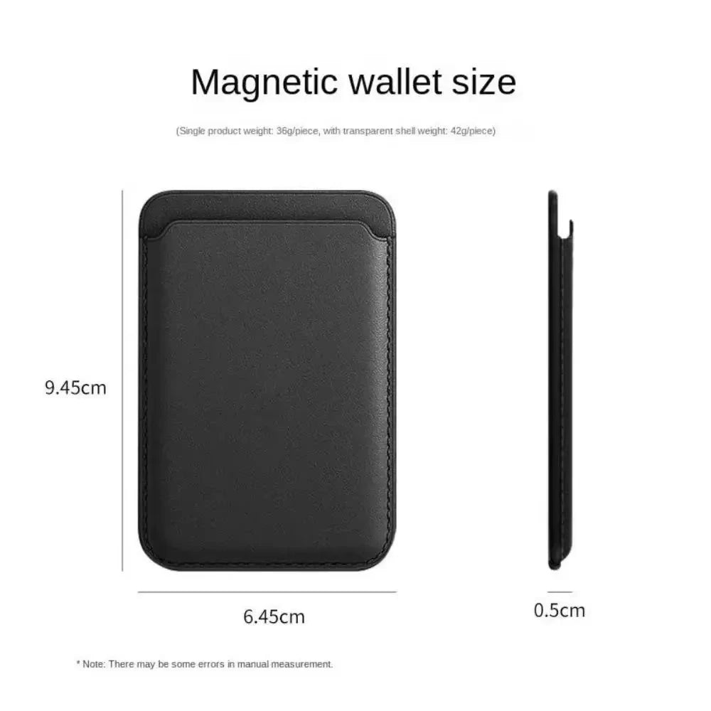 Magnetic Leather Wallet Case