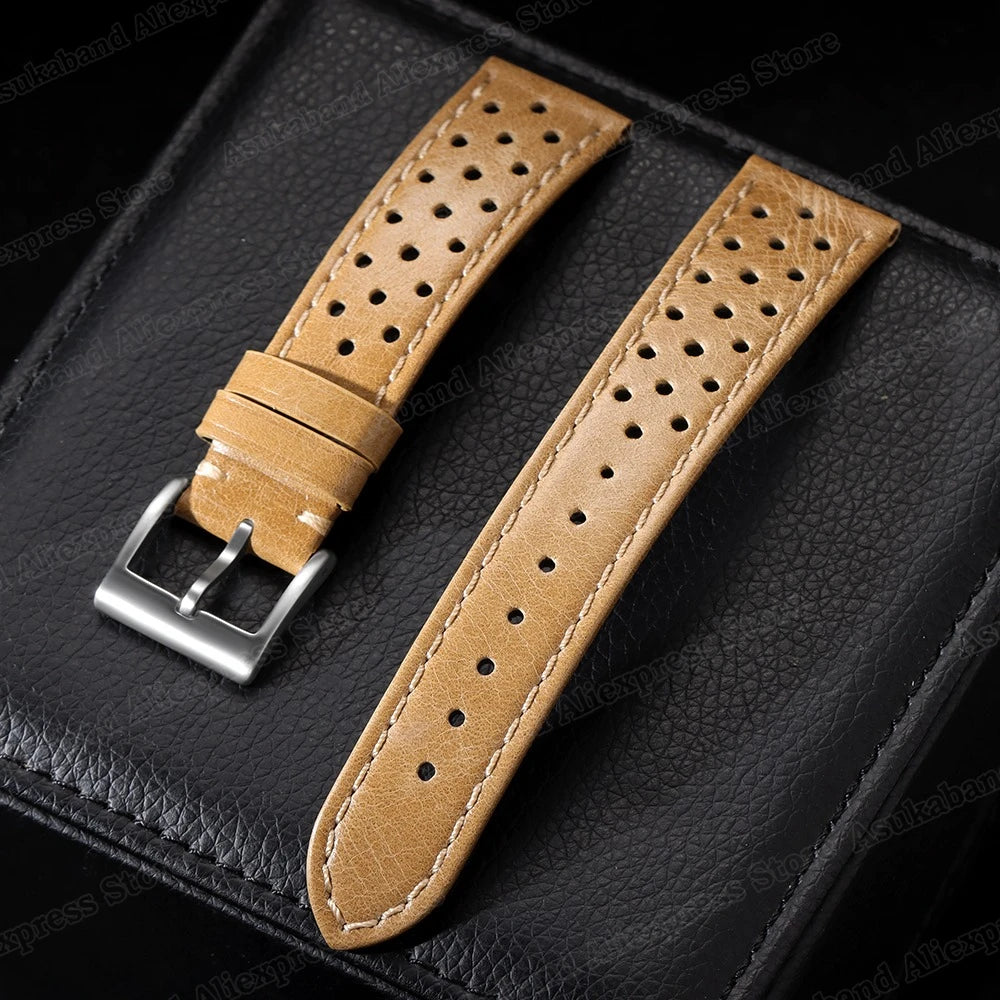 Vintage Genuine Leather Watch Strap