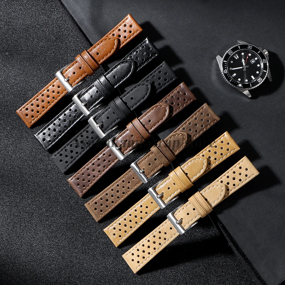 Vintage Genuine Leather Watch Strap