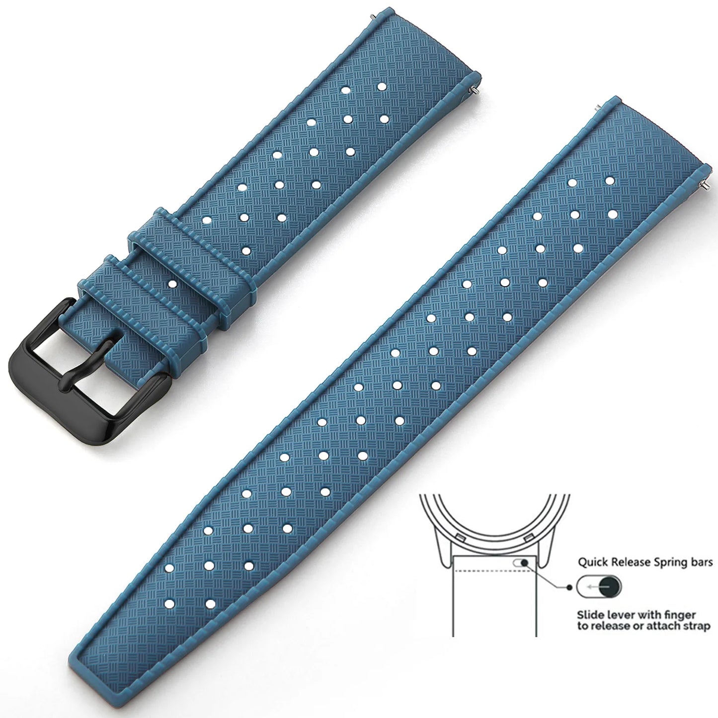 Quick-Release Silicone Watch Band
