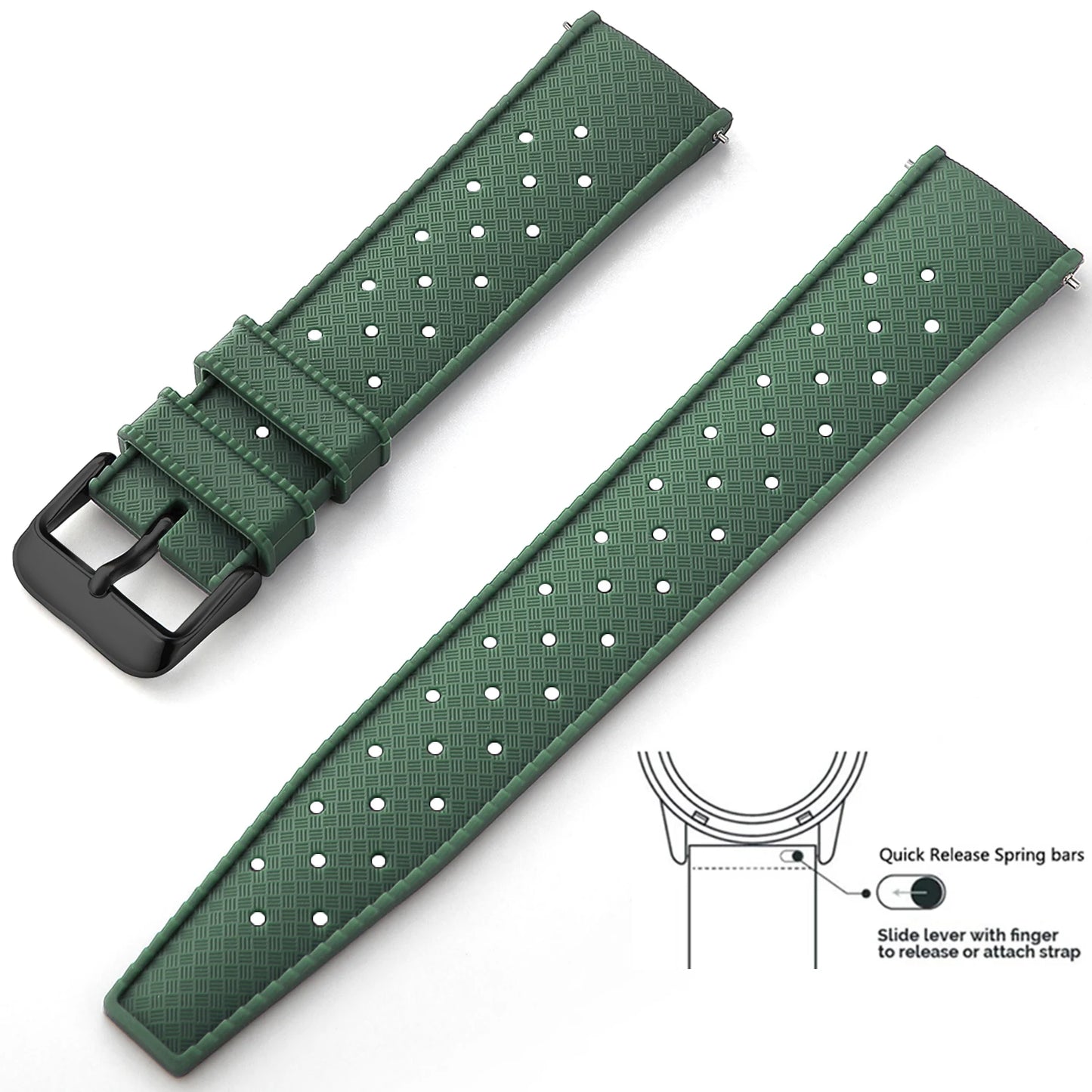 Quick-Release Silicone Watch Band