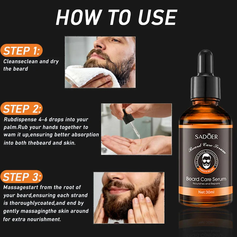 Beard Care Set — Oil, Balm &amp; Trim Tools