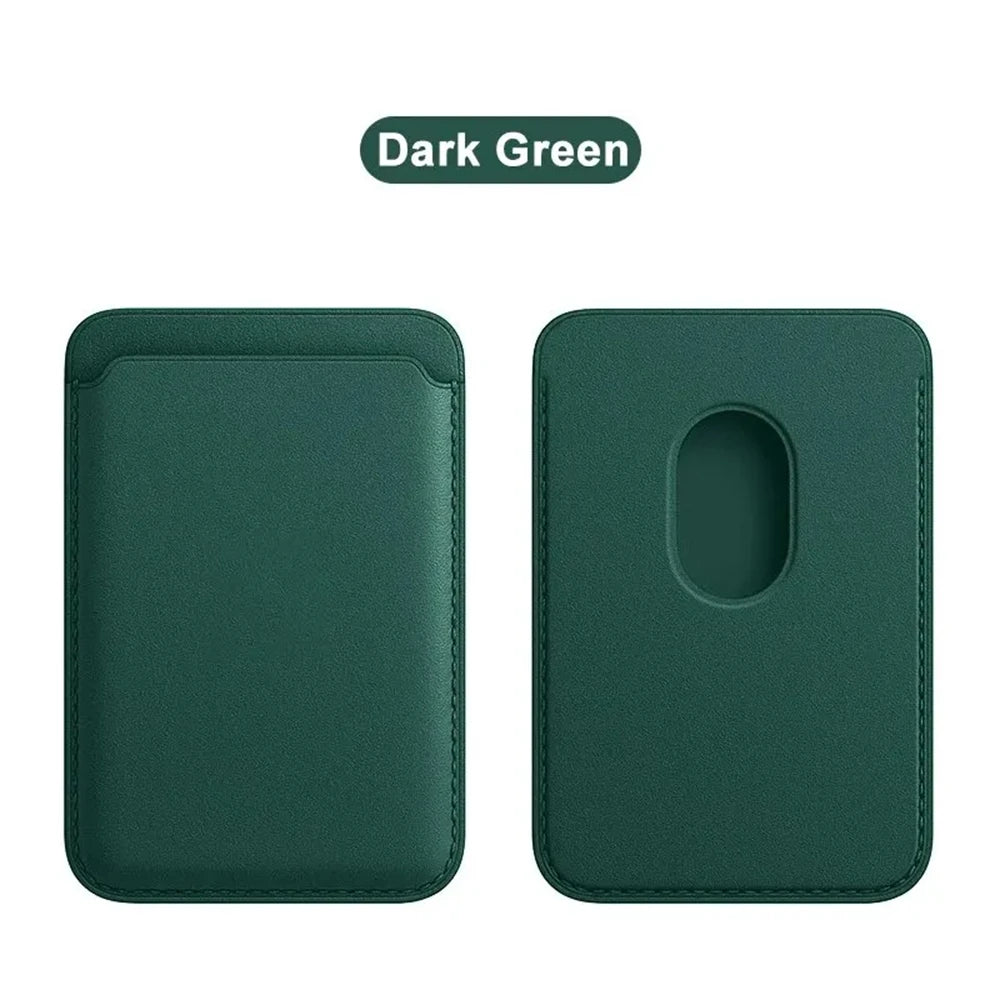 Magnetic Leather Wallet Case