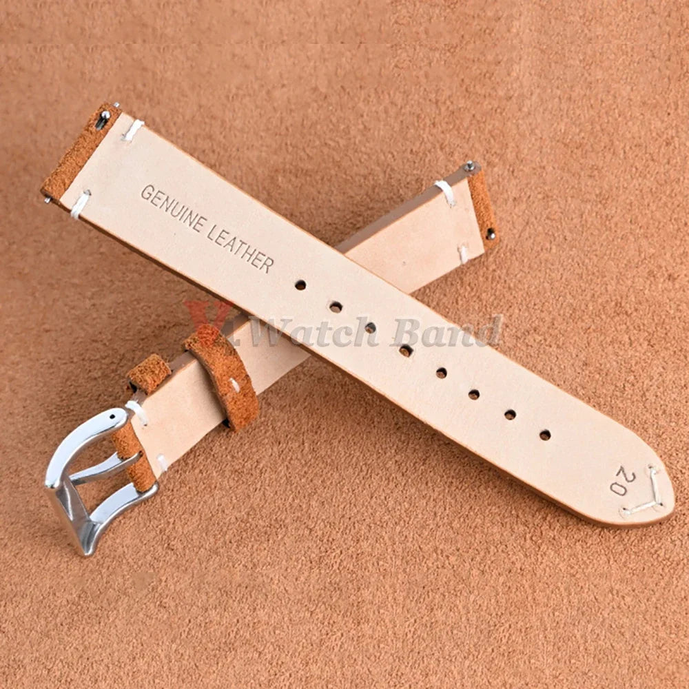 Quick-Release Suede Watch Strap