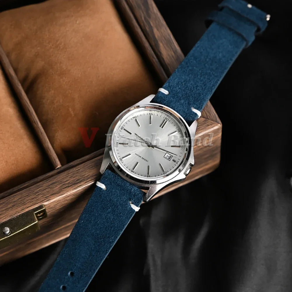 Quick-Release Suede Watch Strap