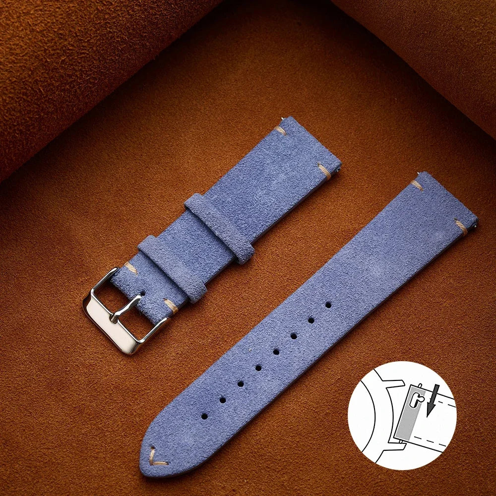 Quick-Release Suede Watch Strap