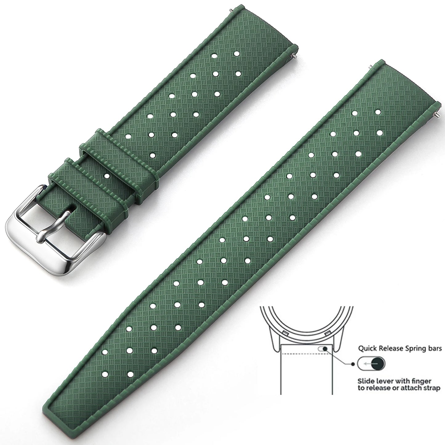 Quick-Release Silicone Watch Band