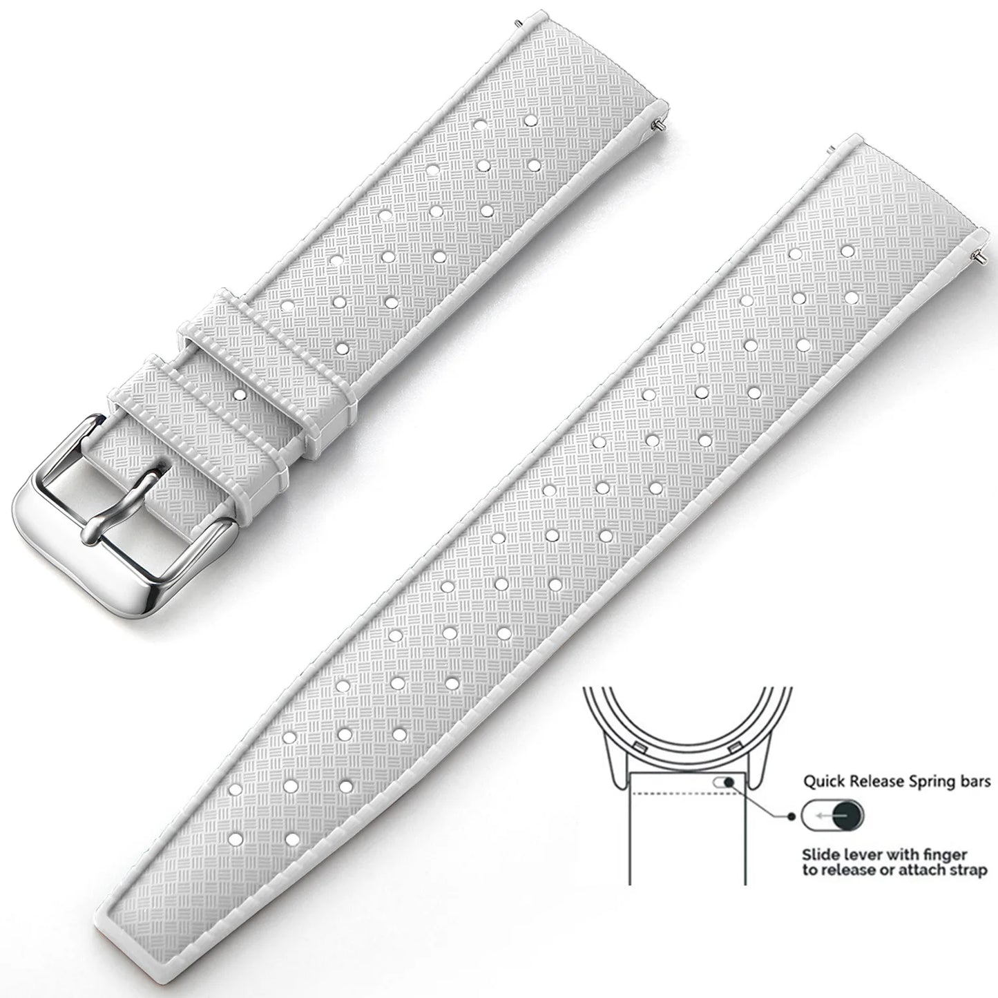 Quick-Release Silicone Watch Band