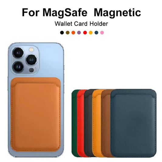 Magnetic Leather Wallet Case