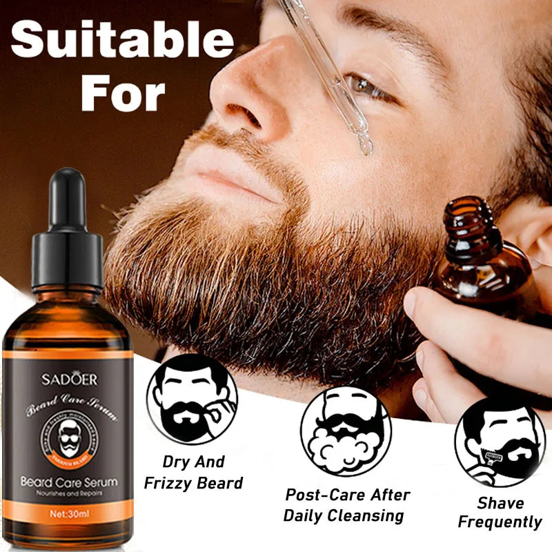 Beard Care Set — Oil, Balm &amp; Trim Tools
