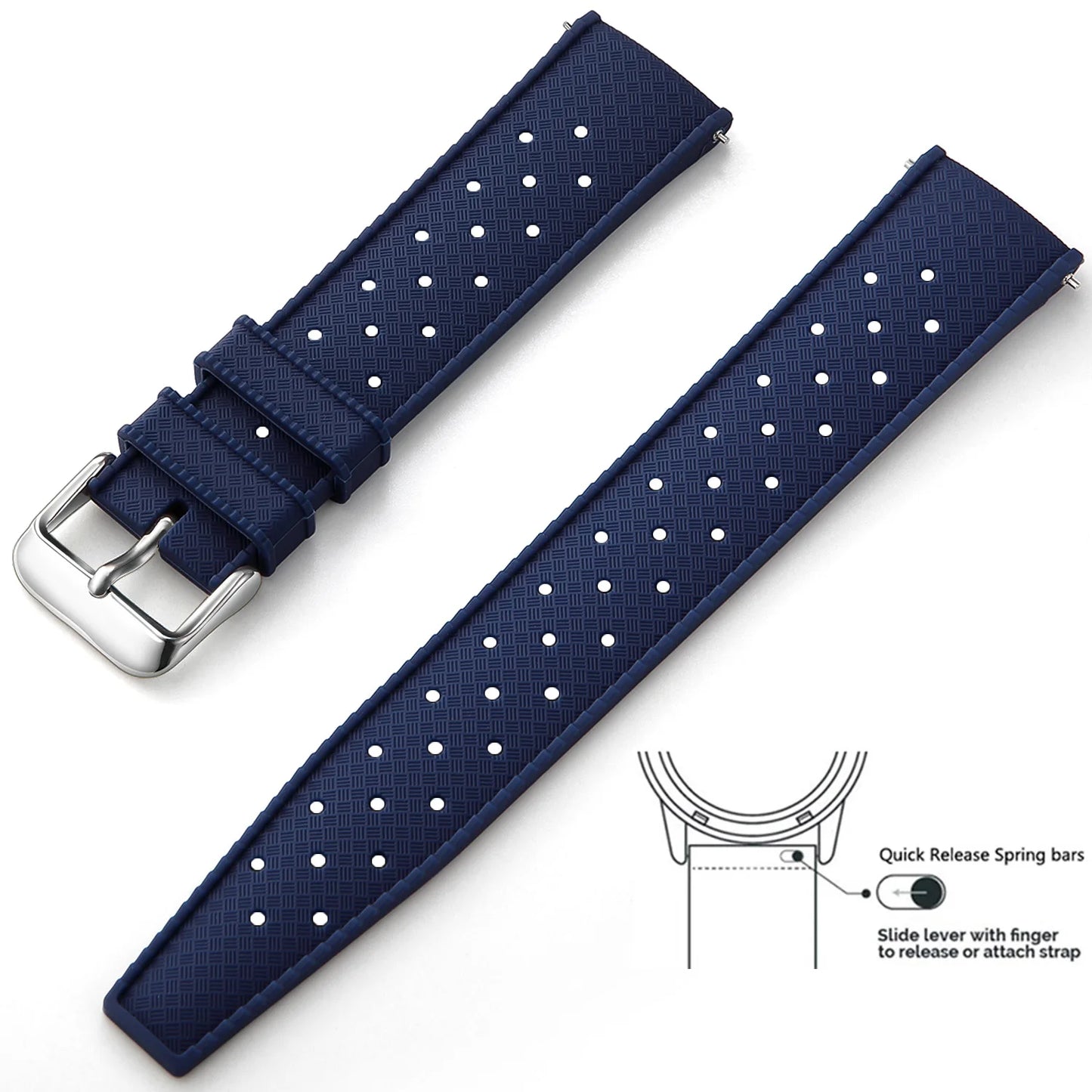 Quick-Release Silicone Watch Band