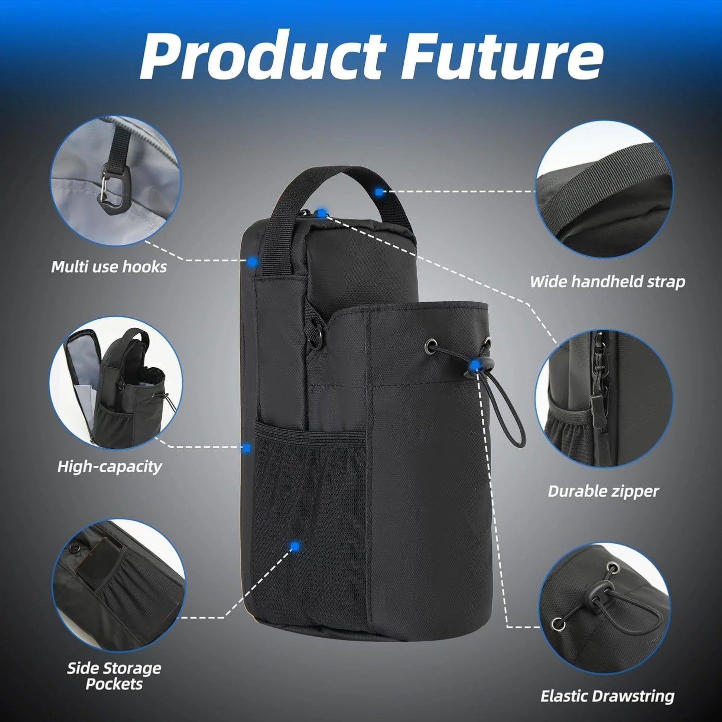 Magnetic Gym Pouch — Built by Discipline Hands-Free Carrier