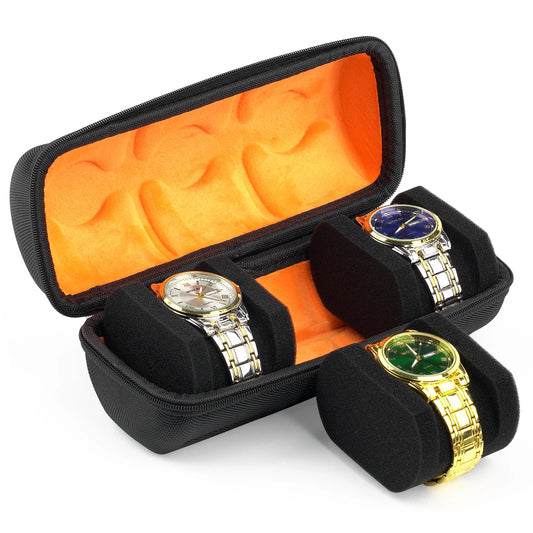 3-Slot Watch Travel Case