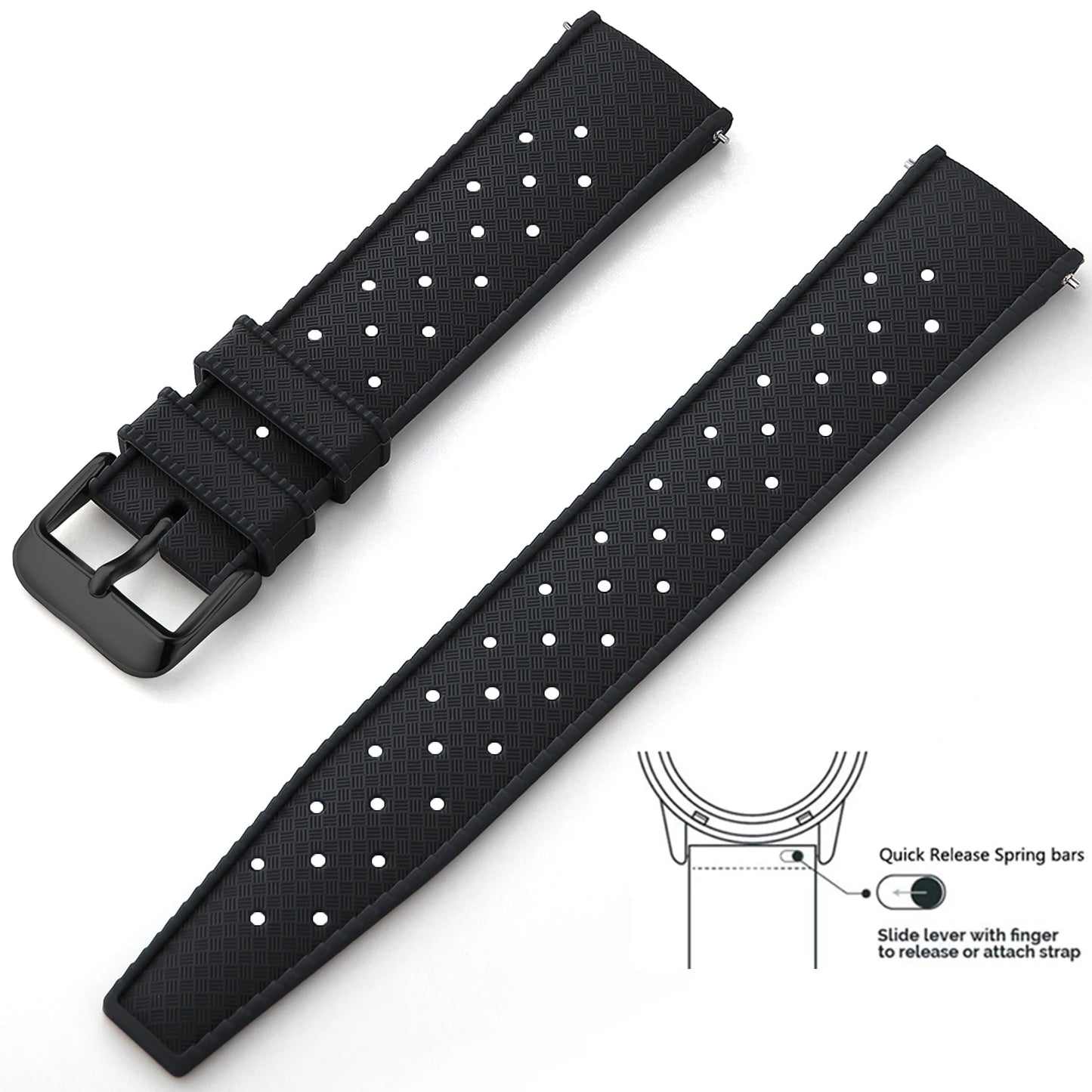 Quick-Release Silicone Watch Band