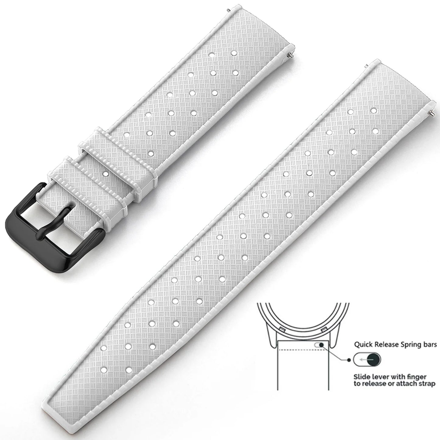 Quick-Release Silicone Watch Band