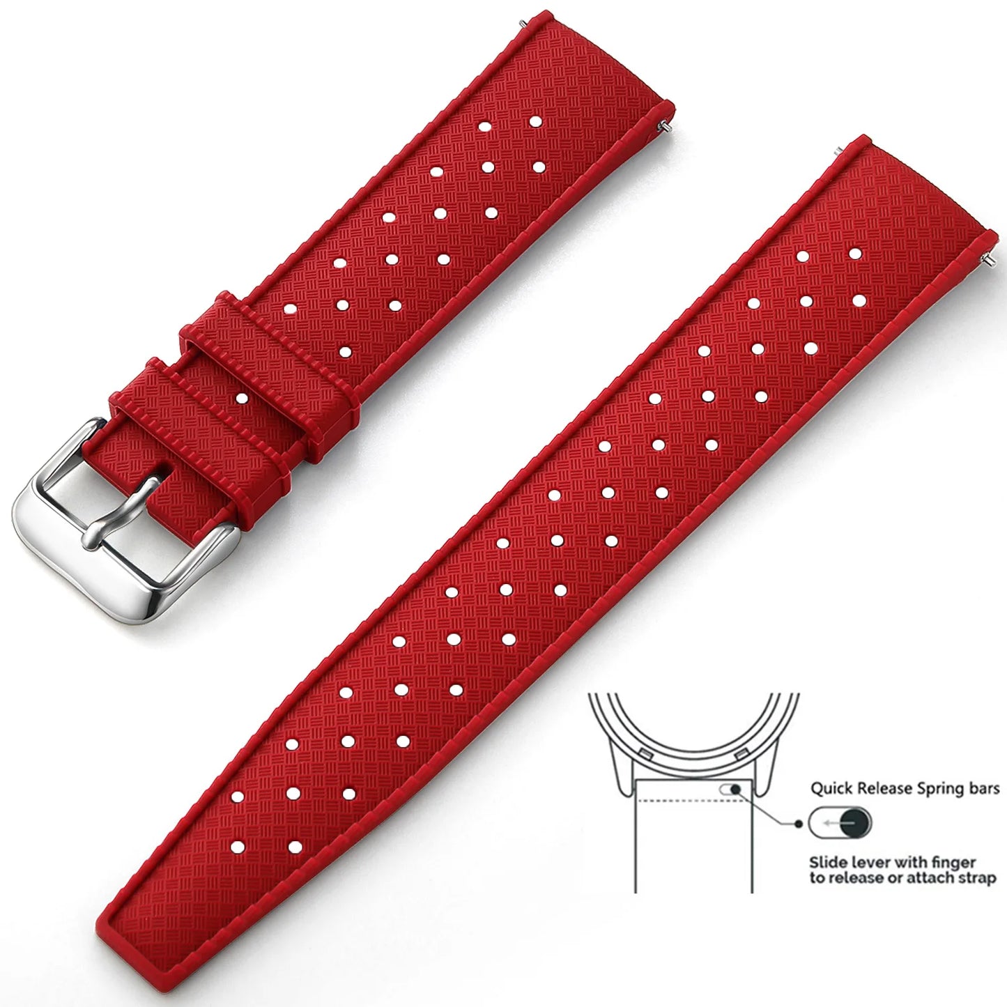 Quick-Release Silicone Watch Band