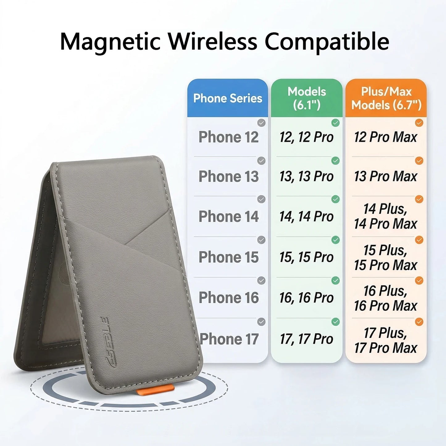Magnetic Phone Card Holder